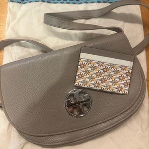 Tory Burch crossbody with mini suns card holder.